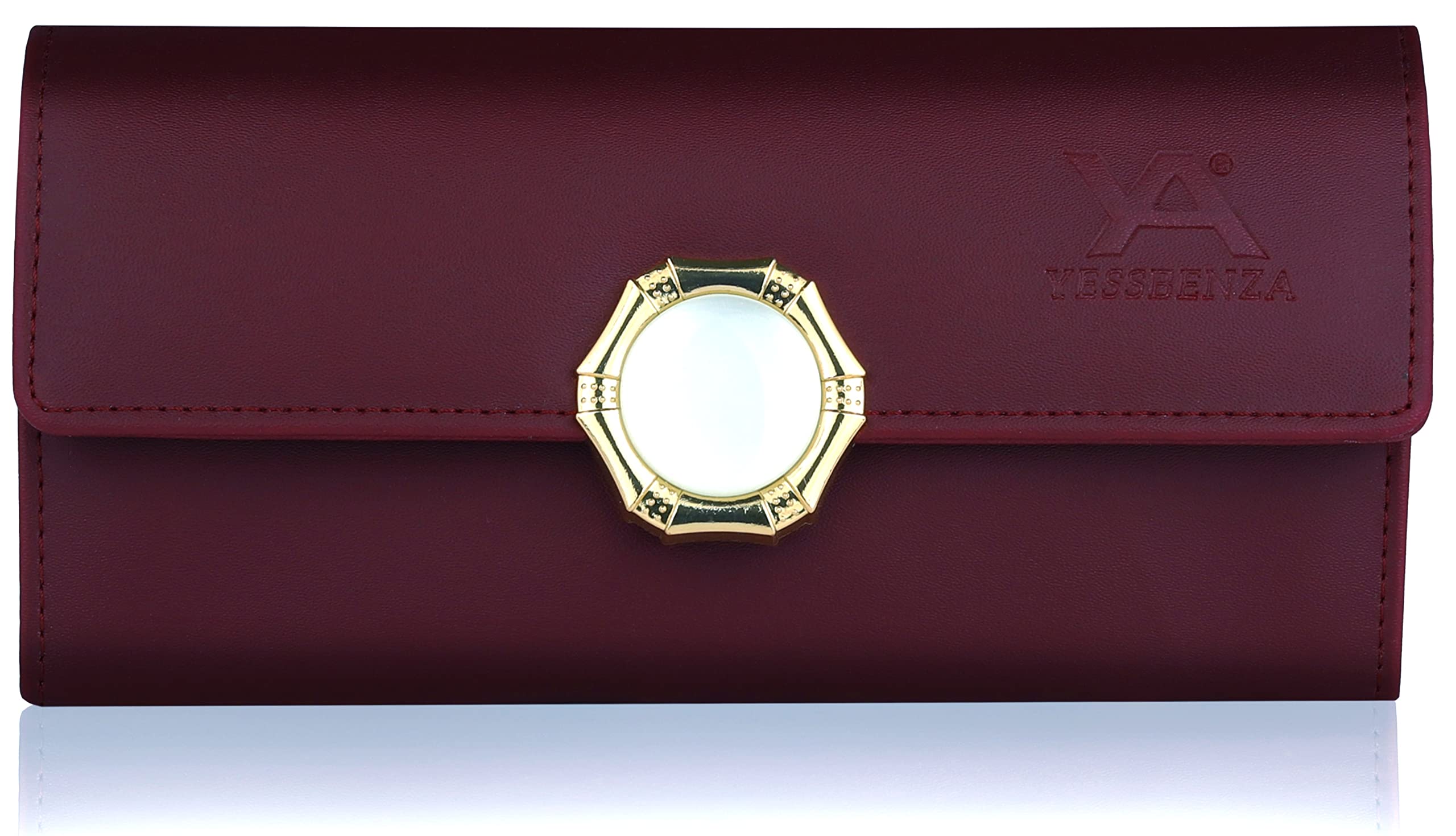 Women's and Girls Synthetic Leather Latest Styles Clutches wallets Mobile purses Handbags-image-0