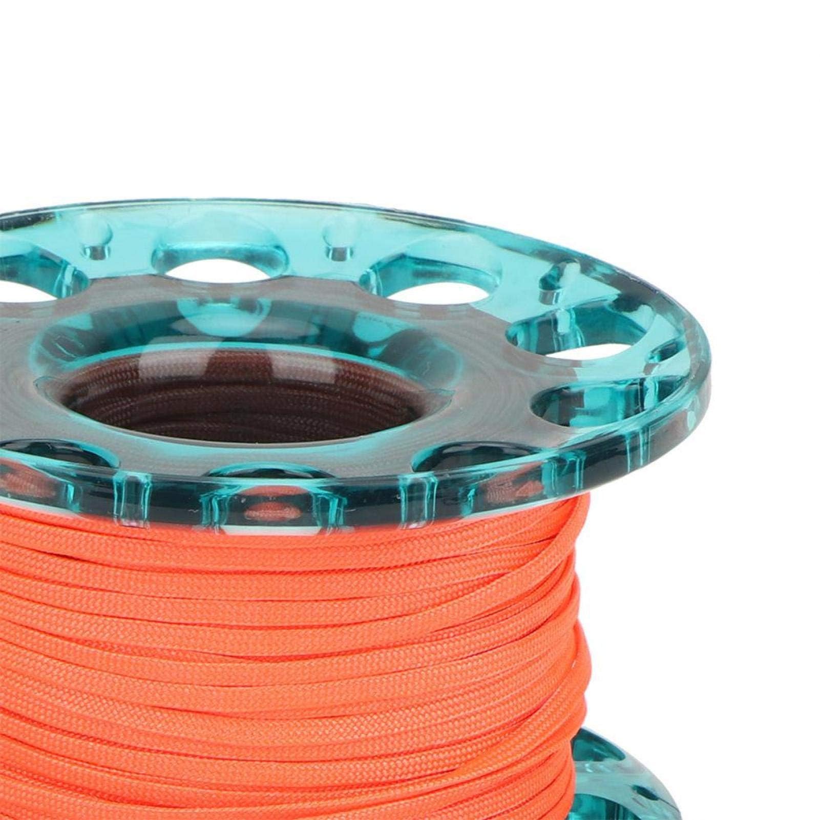 Bobina per dito da immersione, 30 m, in plastica resistente per immersioni subacquee per immersioni subacquee, 4 colori (ruota blu)