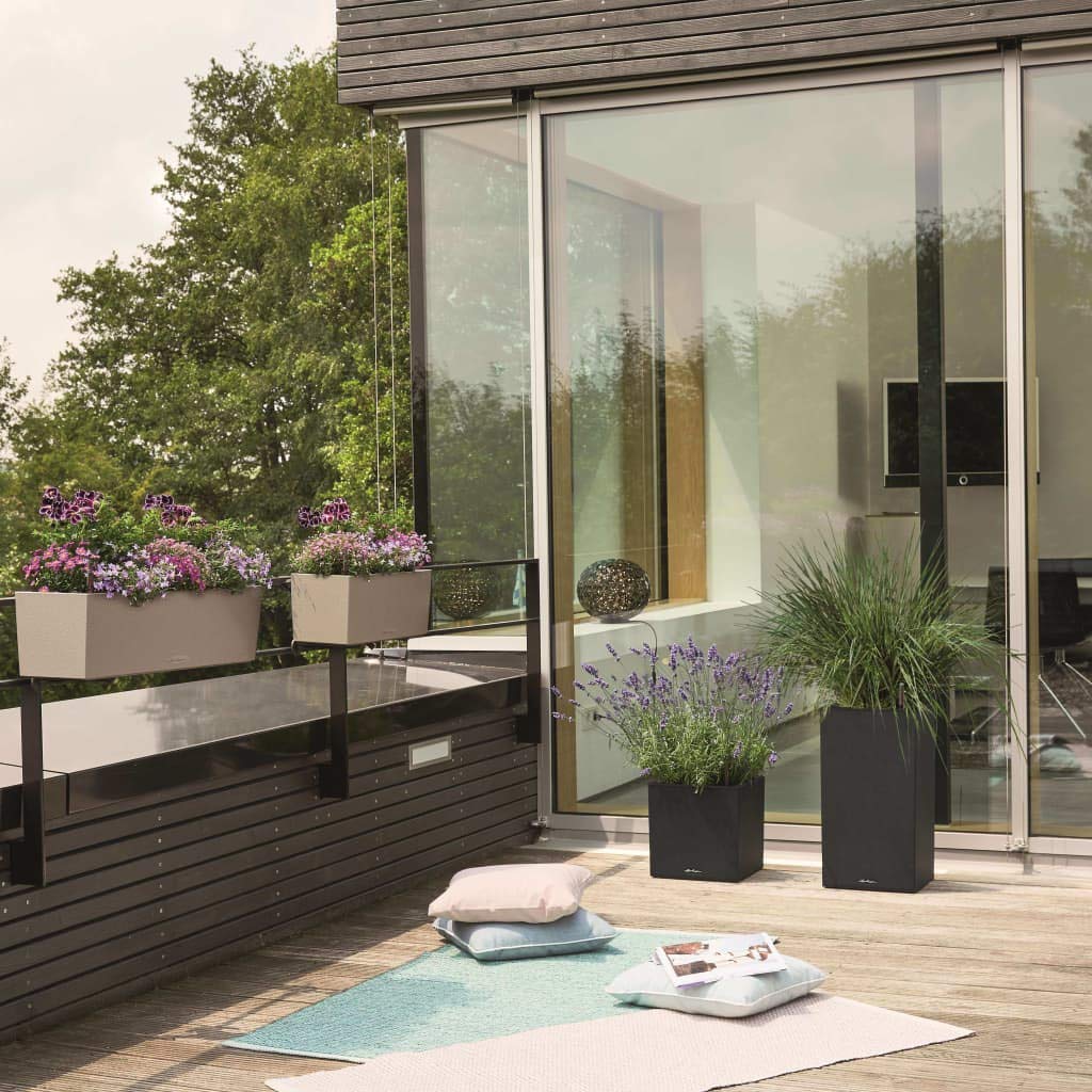 Lechuza Fioriera BALCONERA Stone 50X19 con Auto irrigazione Beige Sabbia