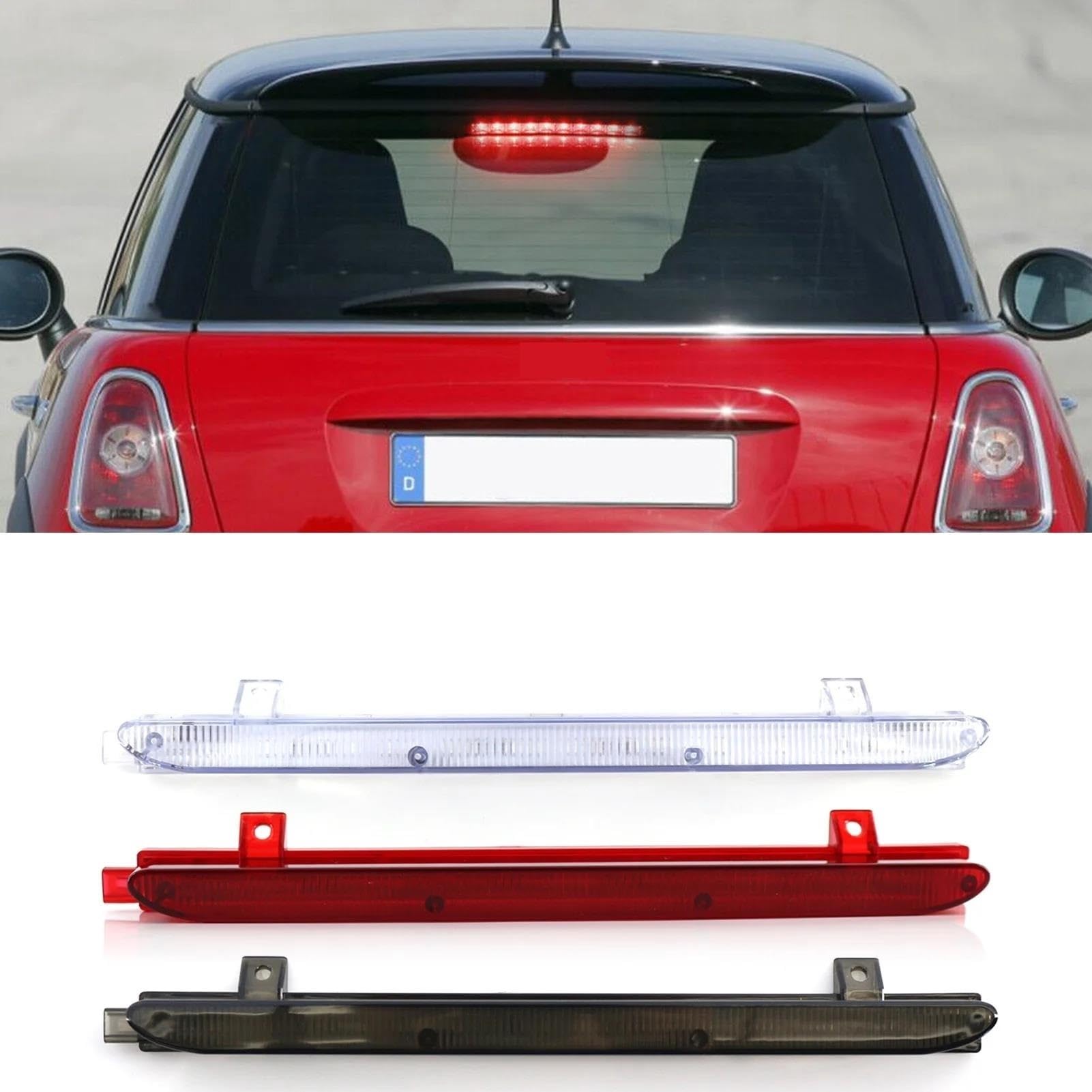 3ème Feu Stop LED Pour Mini Cooper R56/R60 - Numéro Pièce 2751575 - Fumée/Rouge - Sécurité Renforcée