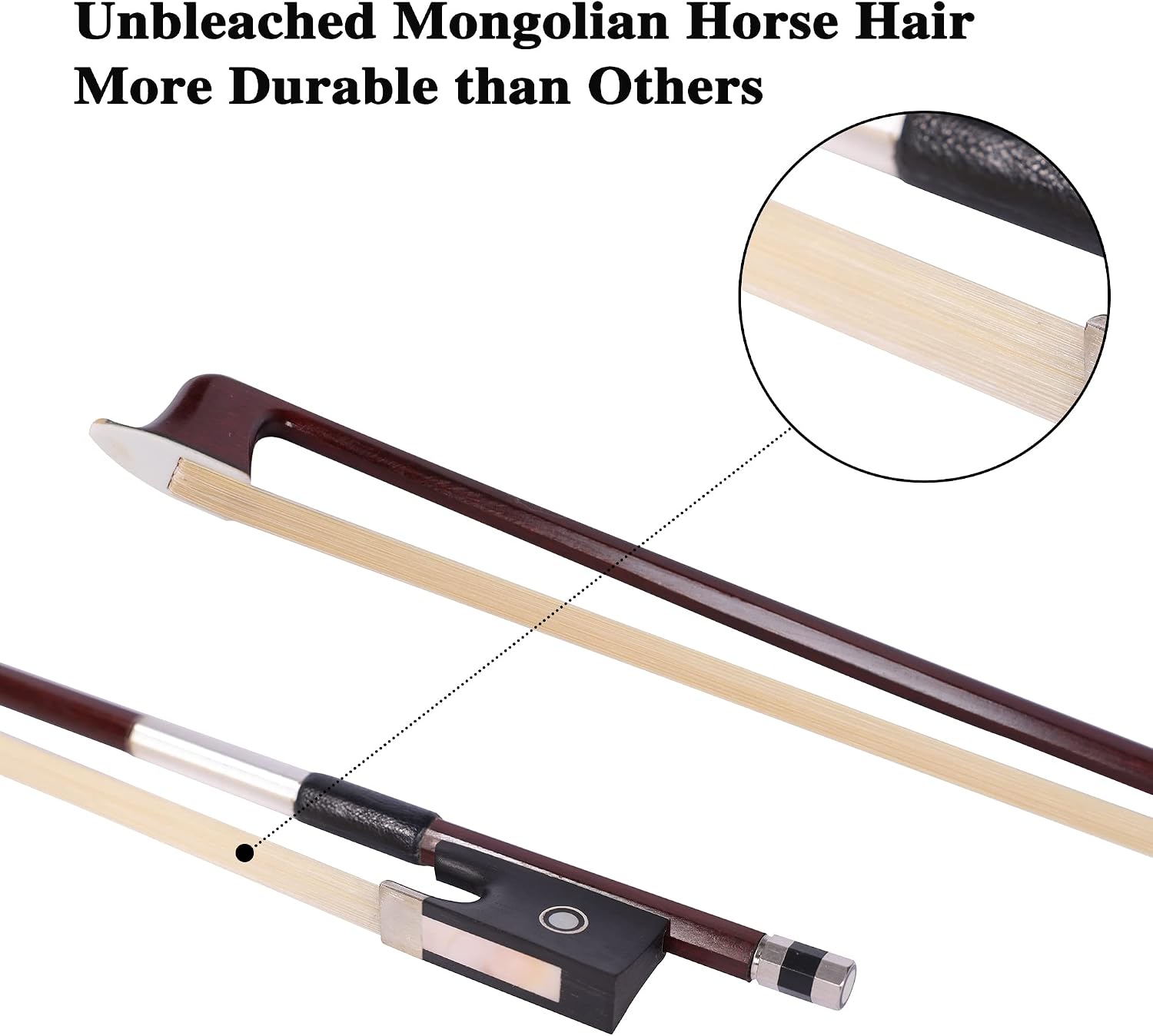 ADM Acoustic Violin for Kids Beginners, 4/4 Full Size Violin Set Solid Wood Ebony for Teens Students Starter Kit with Hard Case, Rosin, Shoulder Rest, Bow, Music Stand, Violin Stand and Strings,Brown thumbnail