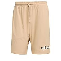 Adidas Uomo Essentials Linear Single Jersey Short, Warm Sandstone/Black