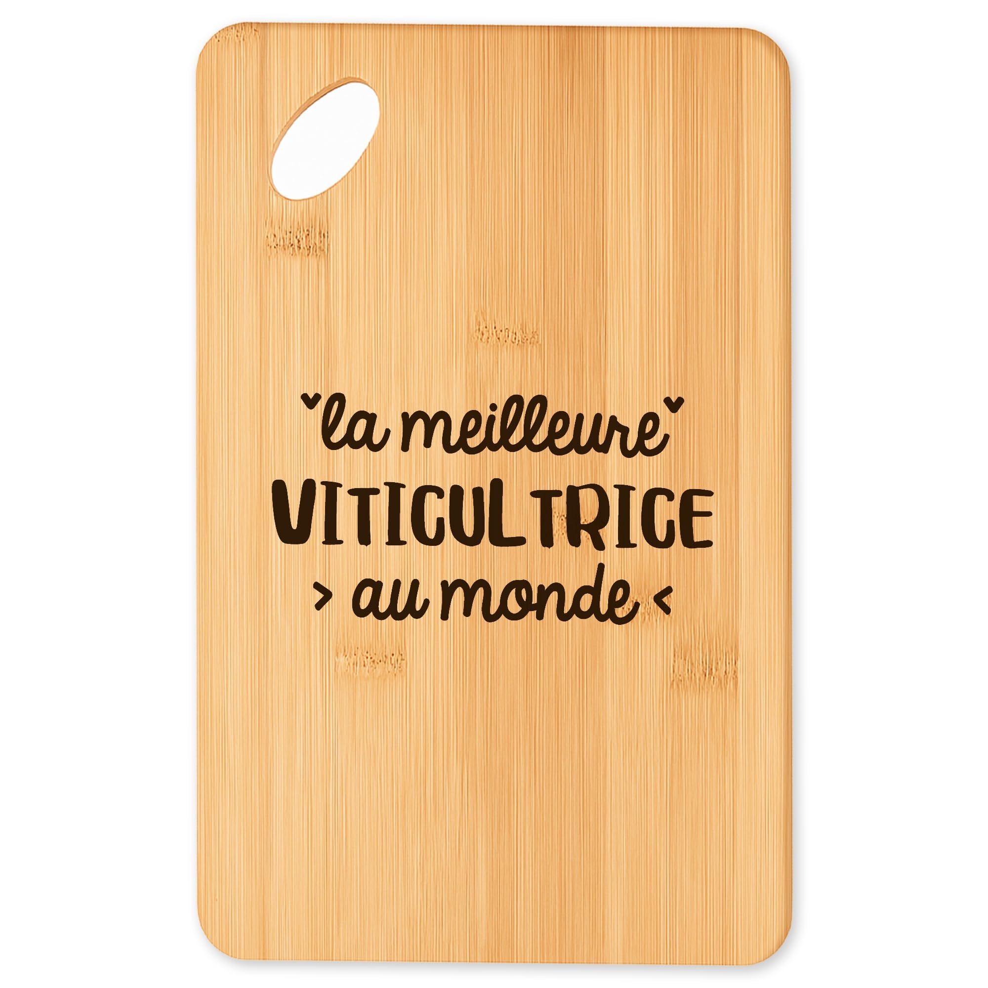 Planche à découper la meilleure Viticultrice cadeau original