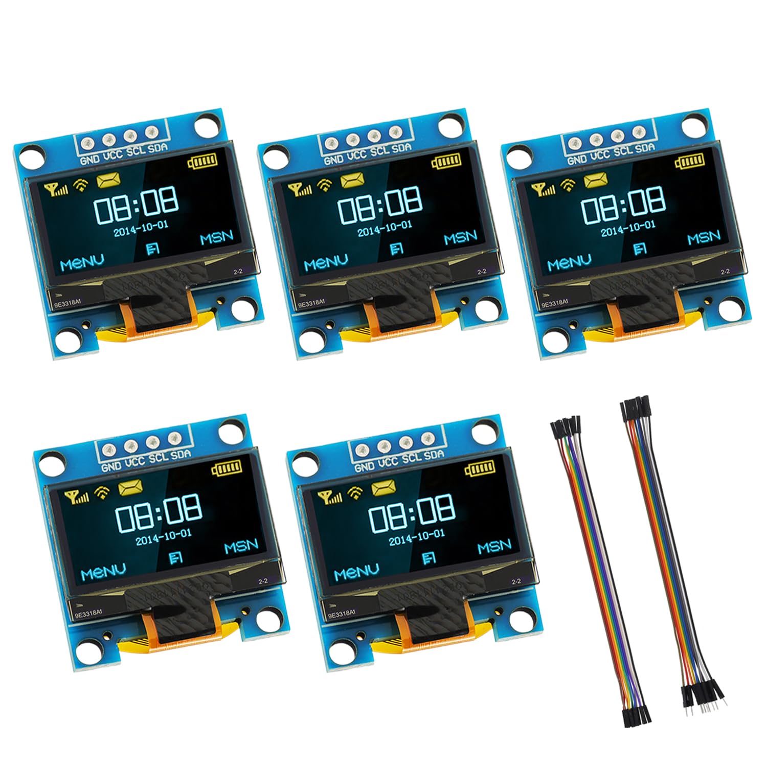 Luminous Display Raspberry Pi Snapklik.com : EPLZON 5 Pack 0.96 Inch OLED IIC Display Module 128x64 ...