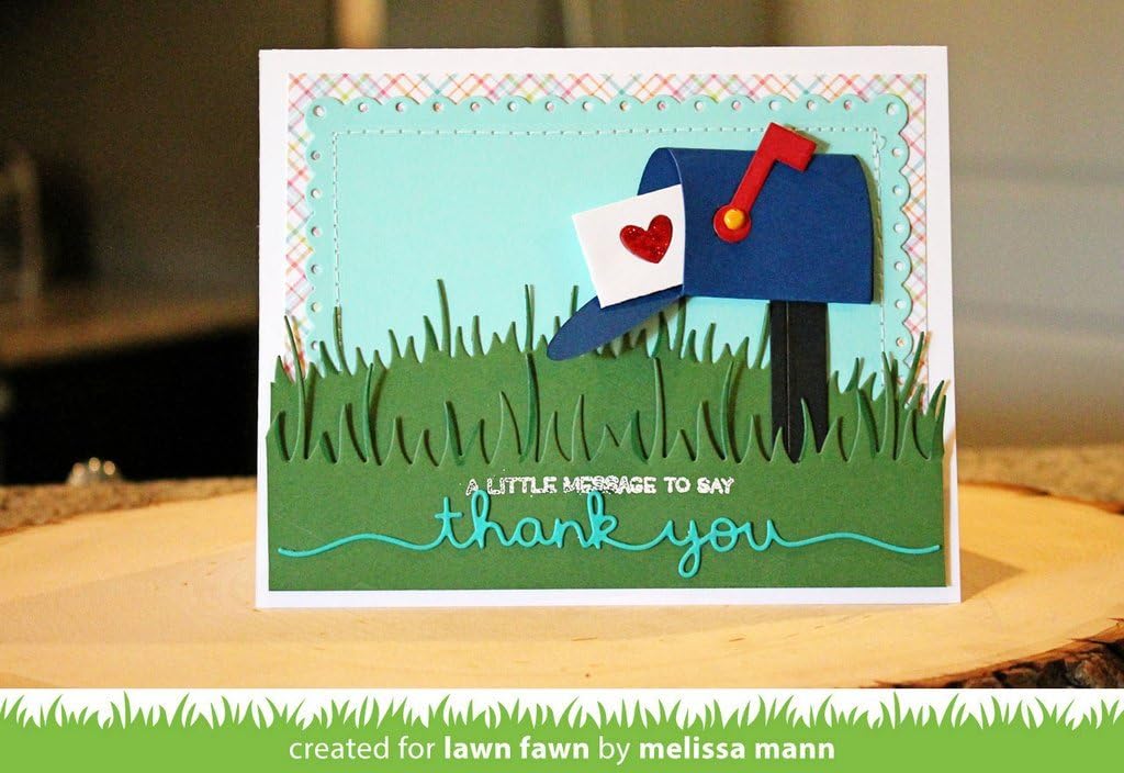 Lawn Fawn Lawn Cuts Custom Craft Die - Fancy Scalloped Rectangle Stackables (LF1322)