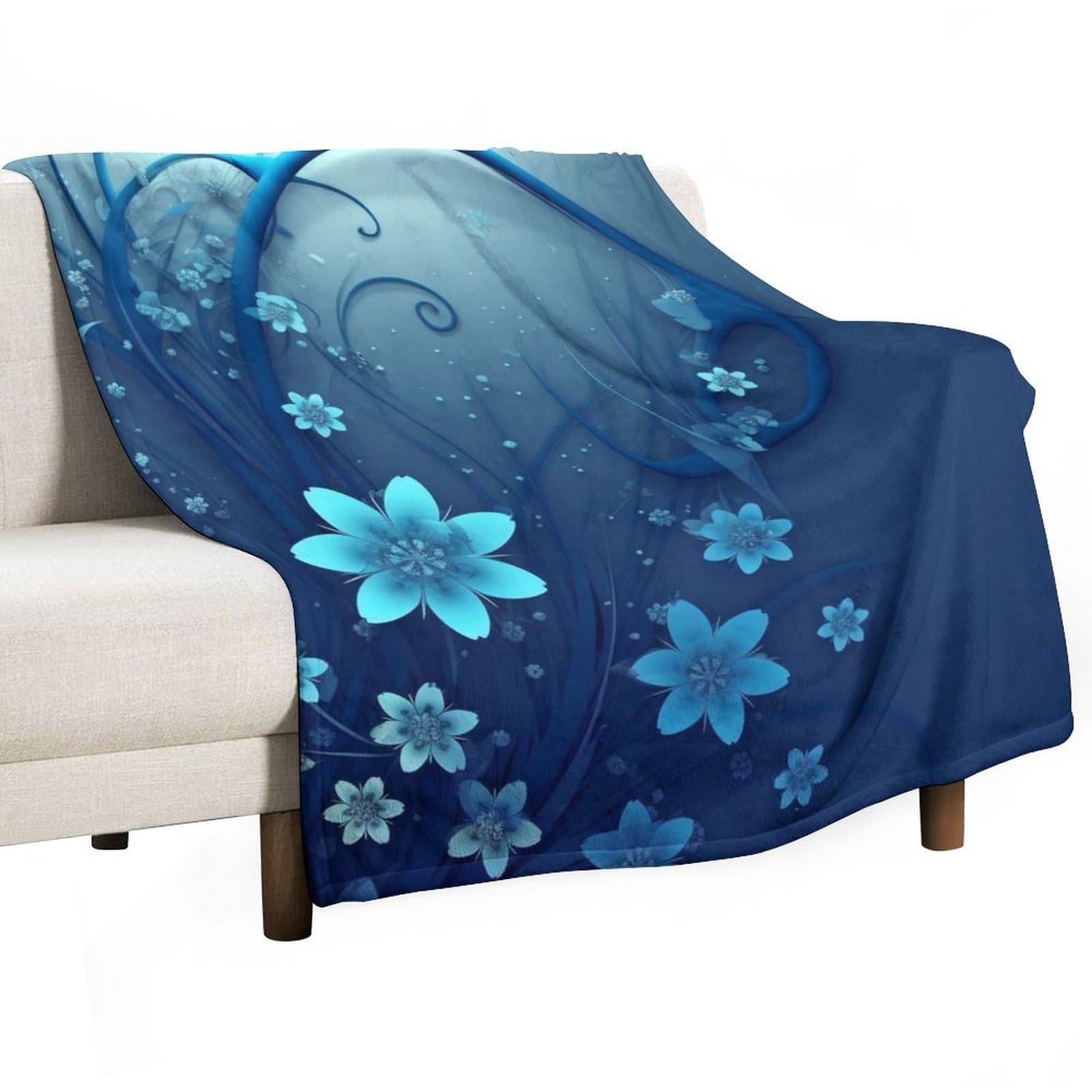 Couverture en flanelle imprimée pour vos soirées cocooning sur le canapé du salon