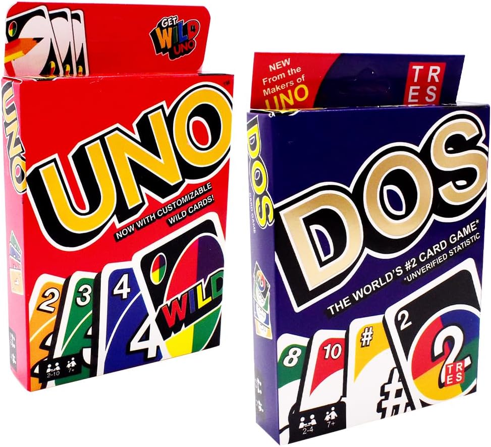 SFODTN UNO Card Game, 2PCS UNO Family Card Game Family Entertainment