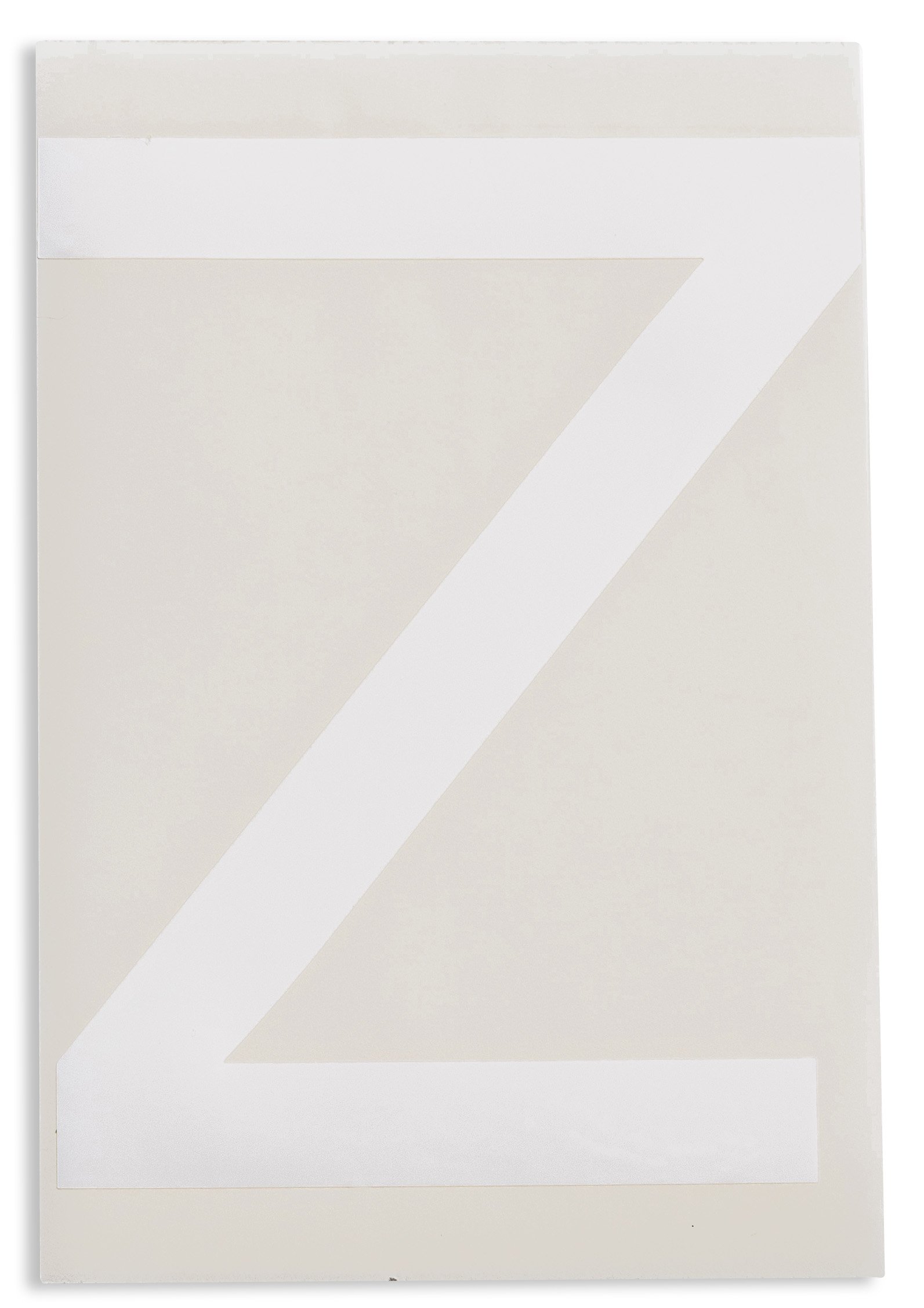 Brady 121842 ToughStripe Die-Cut Polyester Tape, White Letter"Z"(Pack of 20)
