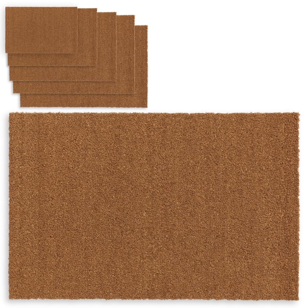 Coir Matting Entrance Mats | Heavy Duty Anti-Slip Rubber Backing | Indoor or Outdoor Home Door Mats | Cut To Any Size (Coir Matting, 150cm x 100cm)