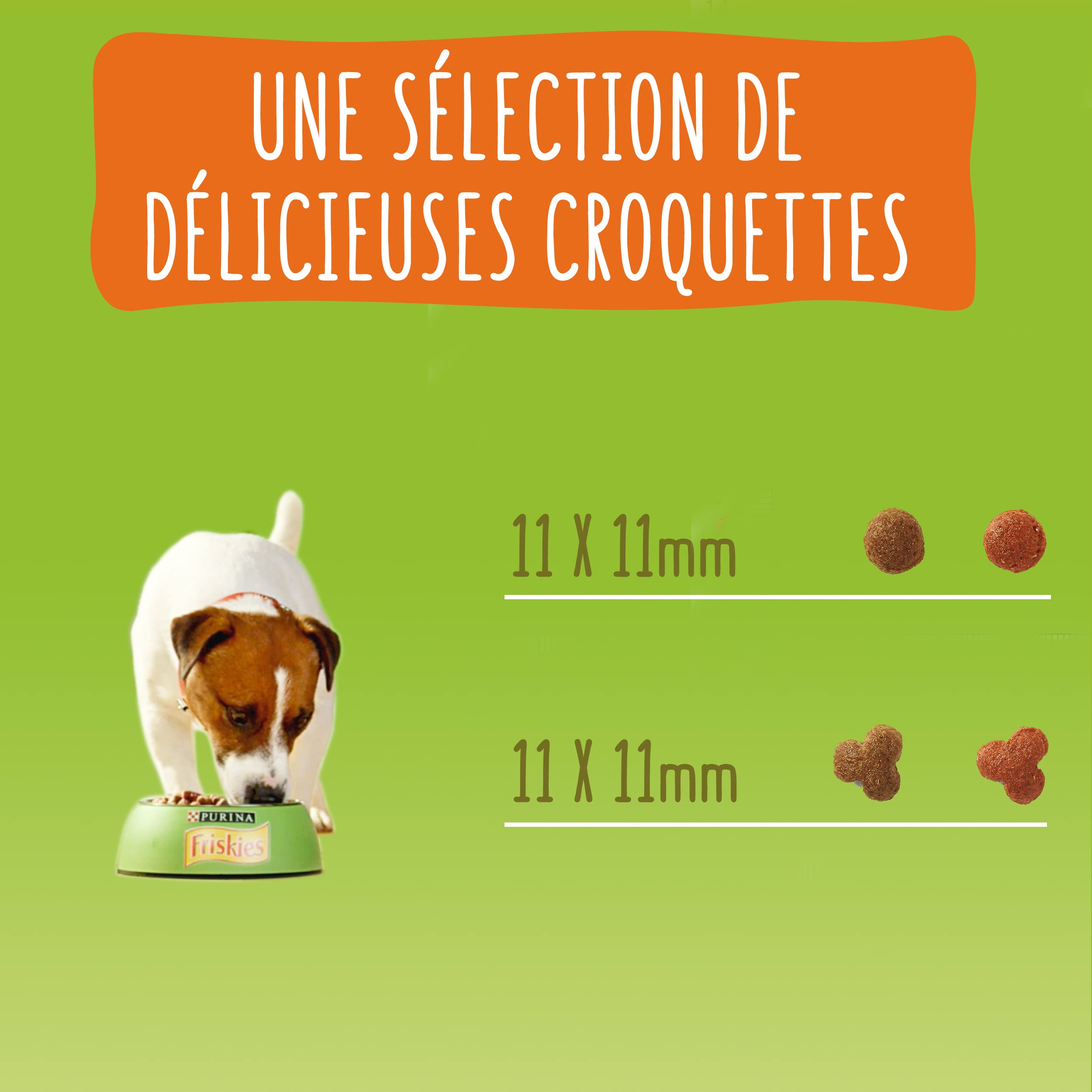 PURINA FRISKIES Mini Menu Vitafit Crocchette per Cani Adulti con Pollo e Verdure 1.5kg