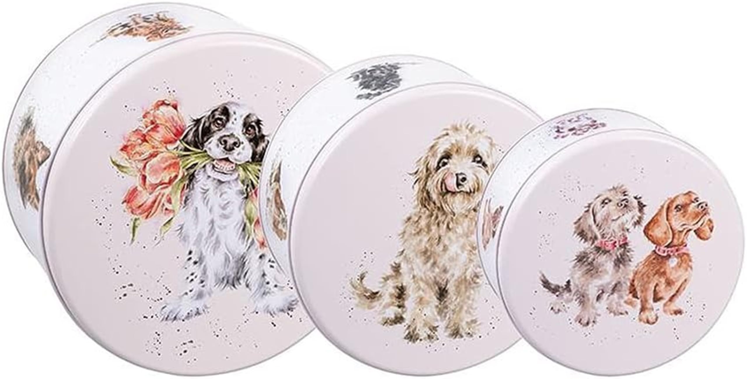 Wrendale Designs Hannah Dale Kuchenform "A Dog's Life", 250 mm, 225 mm und 195 mm Durchmesser
