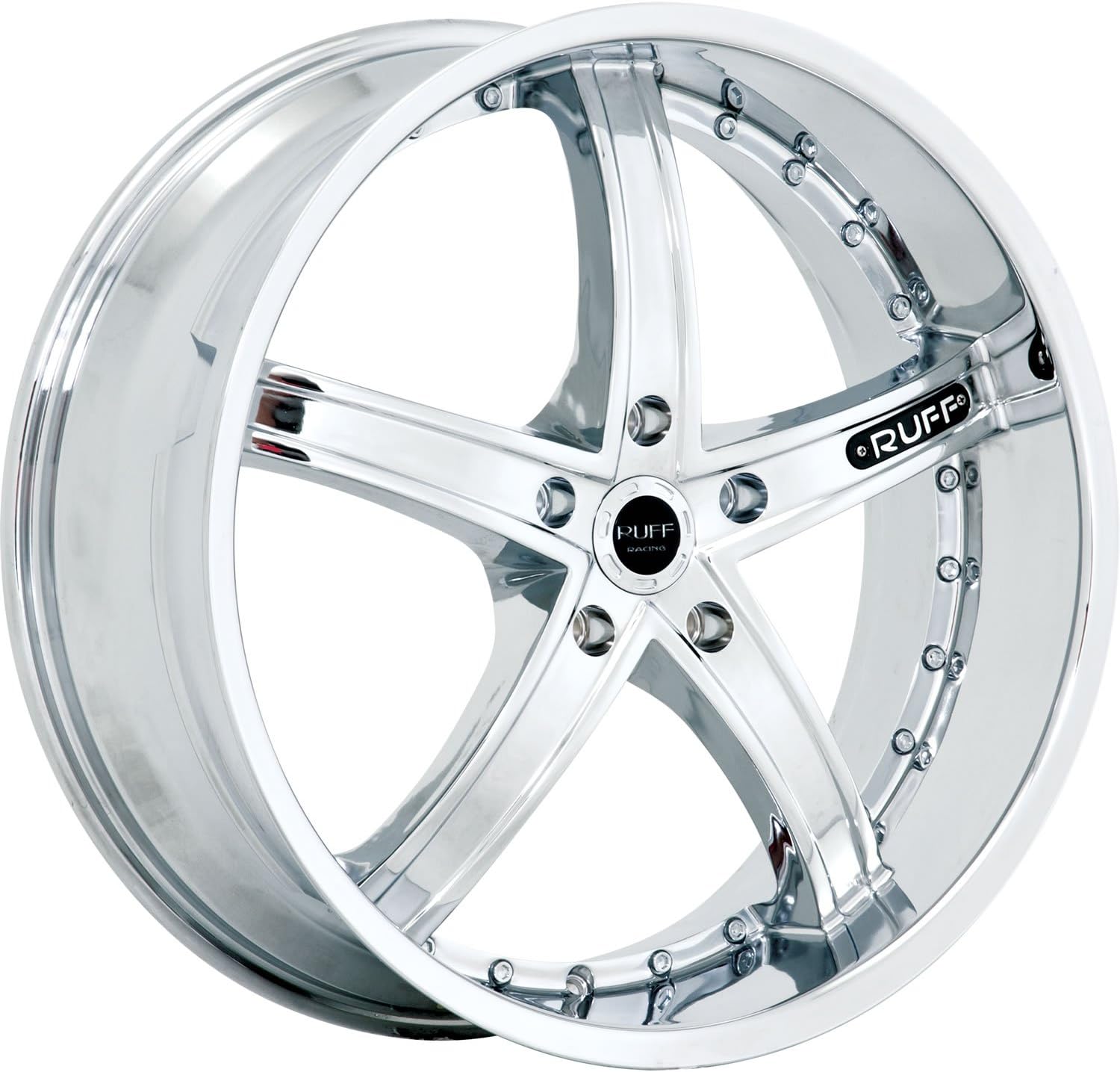 RUFF R953 Chrome Wheel Finish (20 x 10. inches /5 x 120 mm, 45 mm Offset)