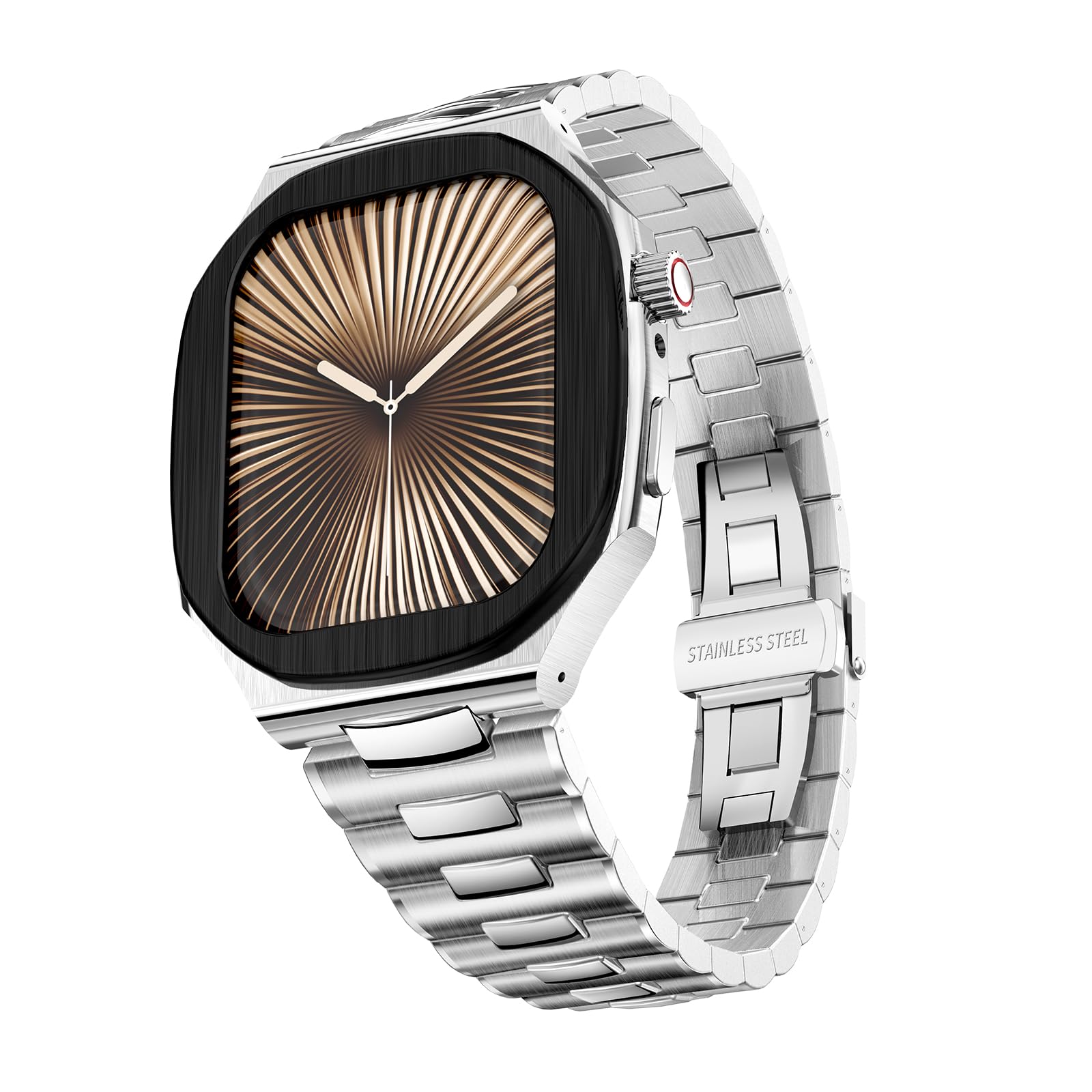NS☆Apple Watchラバーバンド カバー 高級ベルト ステンレス316L NS☆Apple Watchラバーバンド カバー 高級ベルト ステンレス316L