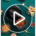 Heißluftfritteuse 4,6L Friteuse Heissluft Fritteusen Air Fryer mit Digitalem LED-Touchscreen, mit Rapid Air Technologie, Air Fryer, Energiesparend,Gesunde Friteuse ohne Öl,Spülmaschinenfestes Zubehör – Bild 8