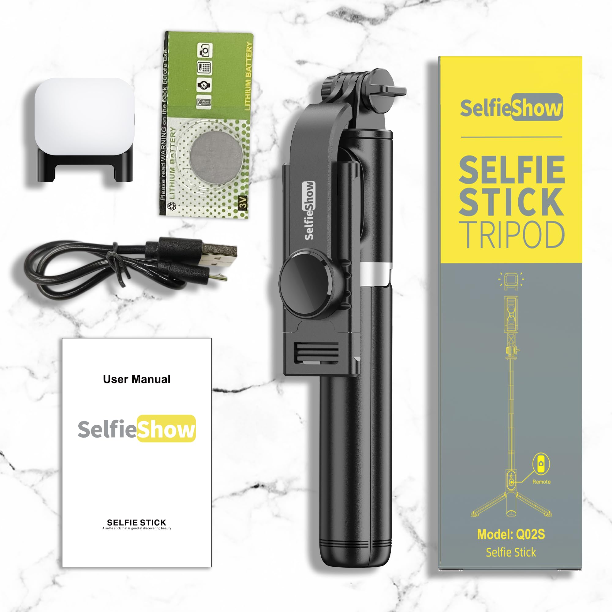 Selfie Stick Tripod, All in One Extendable & Portable iPhone Tripod Selfie Stick with Wireless Remote Compatible with iPhone 17 16 15 14 13 12 pro Xs Max, Galaxy Note10/S20/S10/OnePlus 9/9 PRO etc