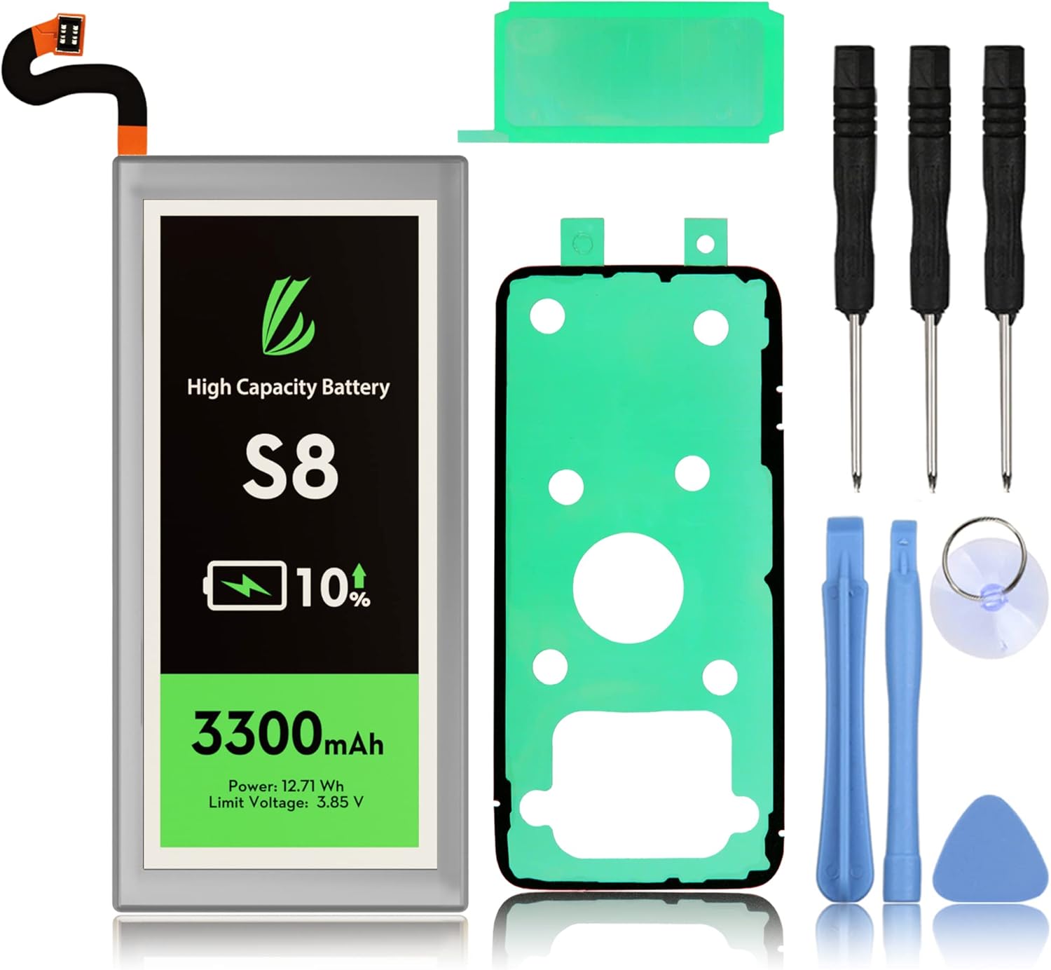 LL TRADER Battery for Samsung Galaxy S8, Replacement Internal Battery