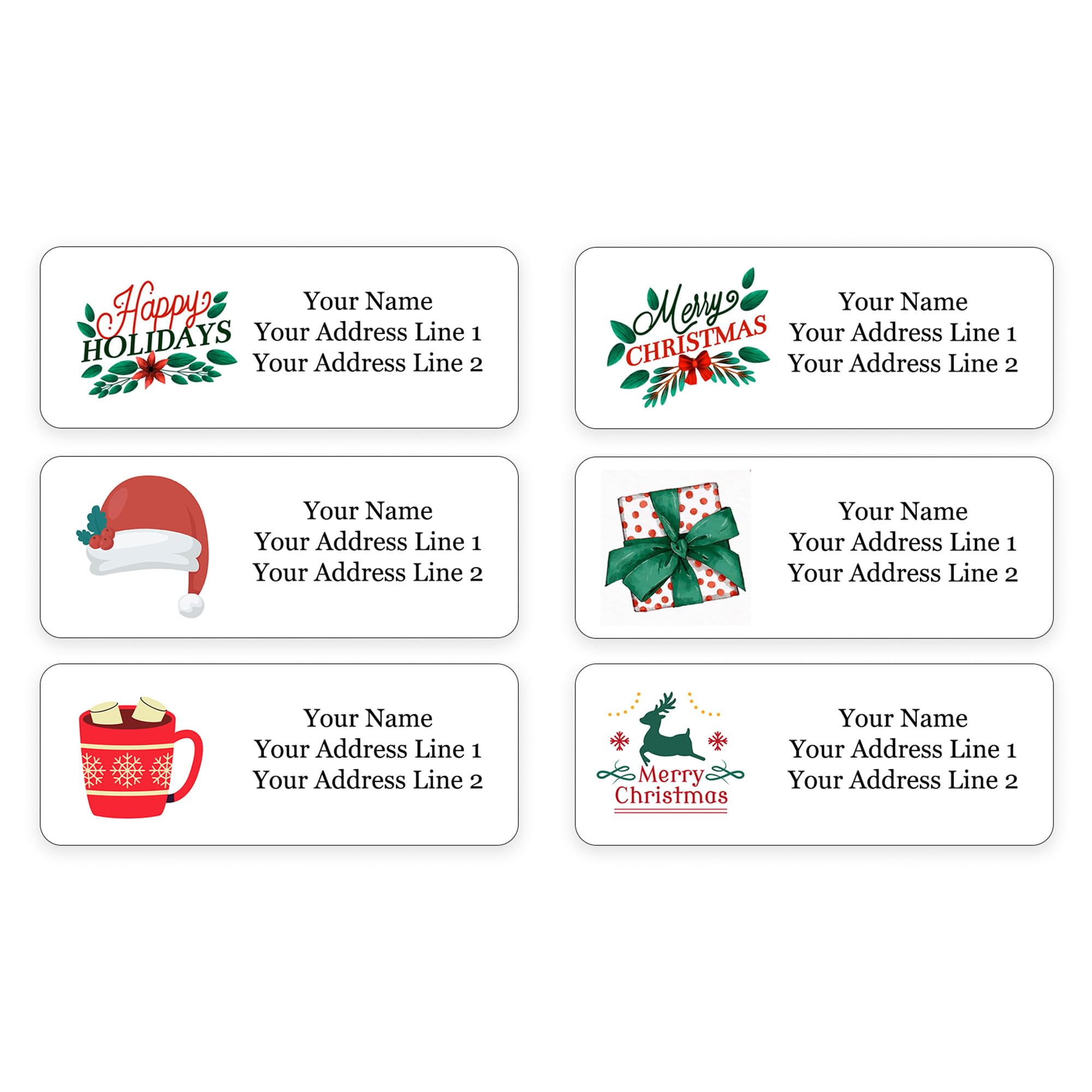 amazon-com-premium-personalized-christmas-return-address-labels-great-for-holiday-christmas-cards-2-625-x-1-holiday-theme-extras-included-made-in-the-u-s-a-120-labels-office-products