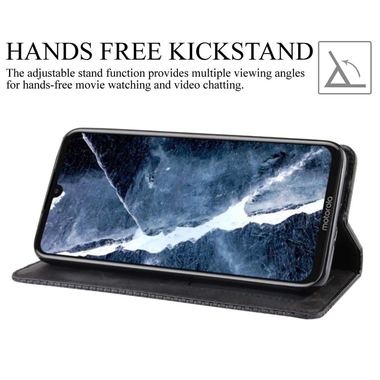 Sunrive Cover Per motorola one zoom, Custodia con supporto di stand e in Pelle artificiale per carte di credito Portafoglio Flip Chiusura Magnetica Protettiva bumper(modello
