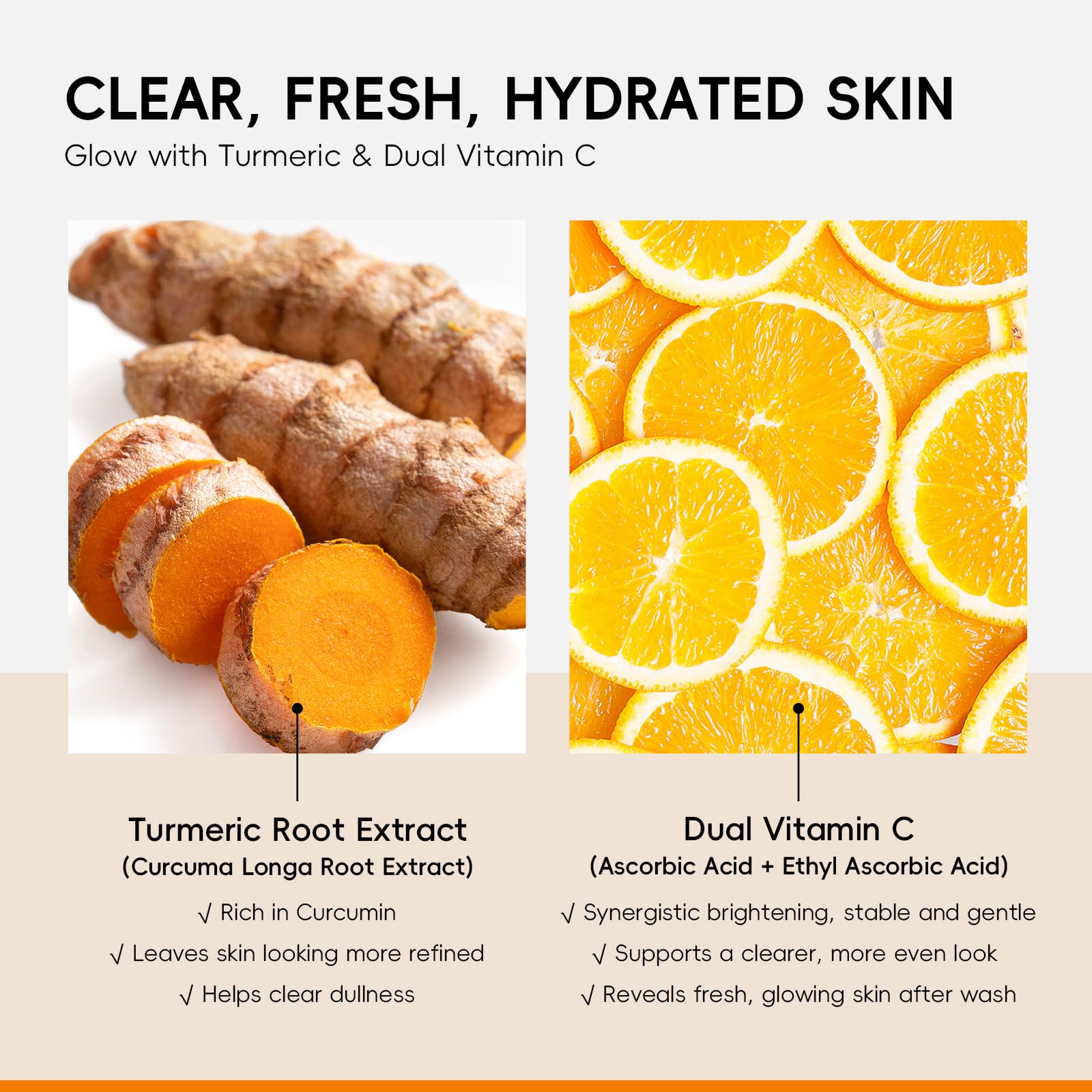QUIYUM Turmeric Vitamin C Facial Skincare Set