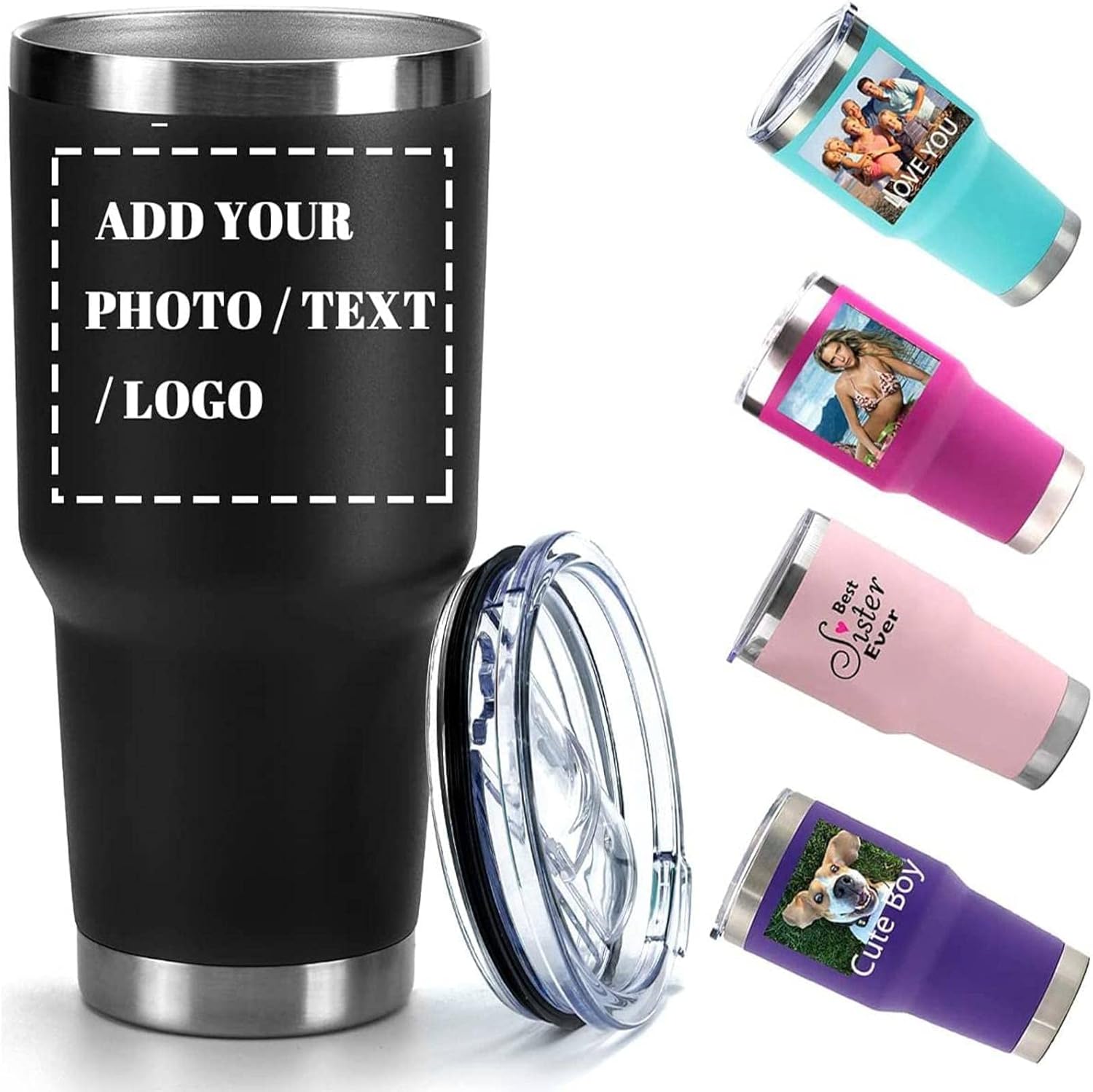 Amazon com Personalized Tumbler With Handle Custom 40oz Tumblers With Amazon com Personalized Tumbler With Handle Custom 40oz Tumblers With