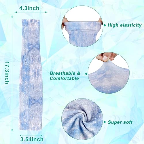 Miniatura 4 de 2 pares de mangas de enfriamiento para mujer, mangas de jardinería con agujero para el pulgar para jardinería, pesca, correr