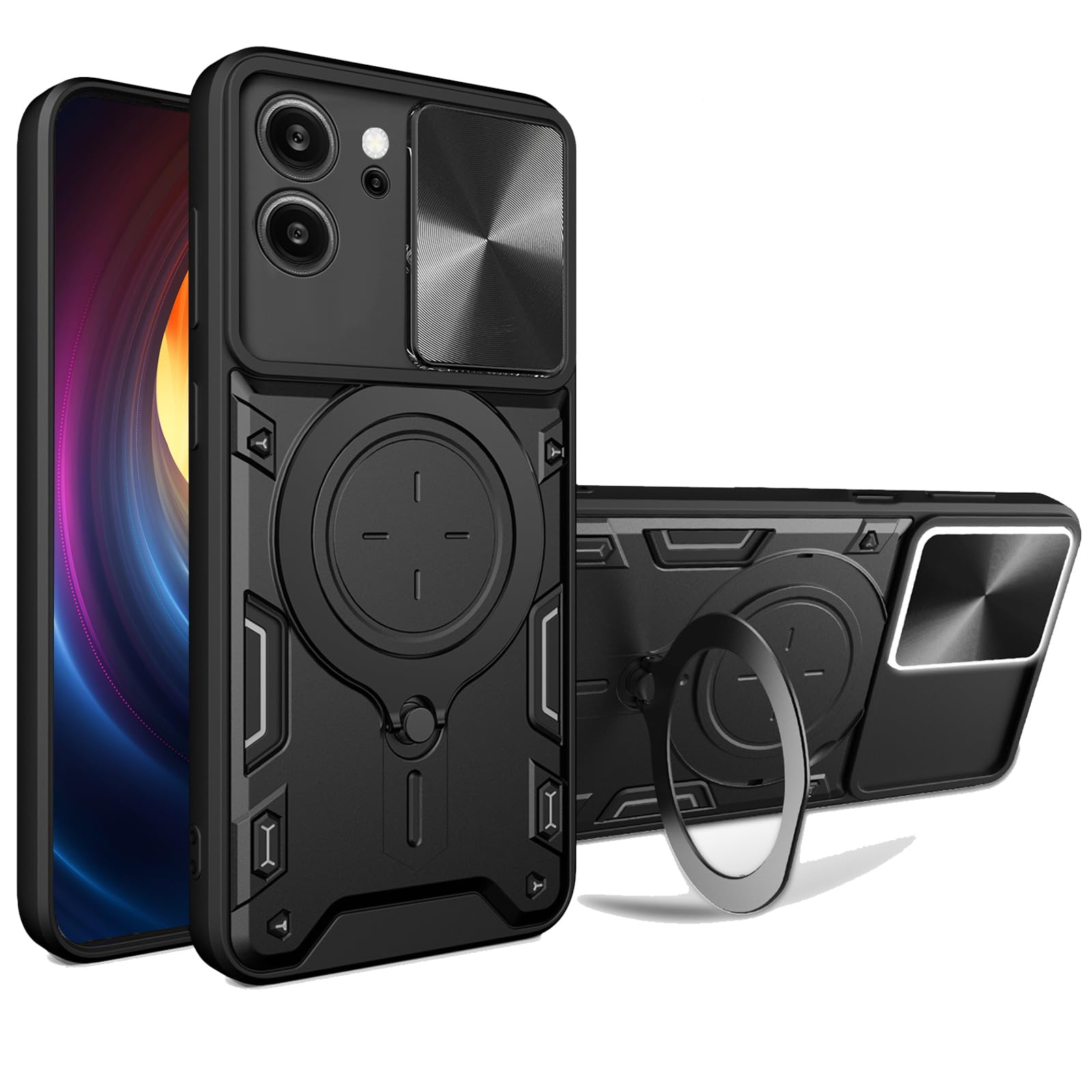 Coque Vivo V29 5G avec support magnétique pour grilles d'aération - 8