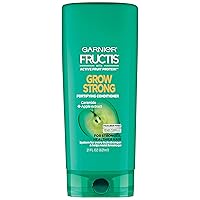 Vista 6 de Garnier Fructis Grow Strong Acondicionador, 33.8 onzas líquidas, 1 unidad (el embalaje puede variar)