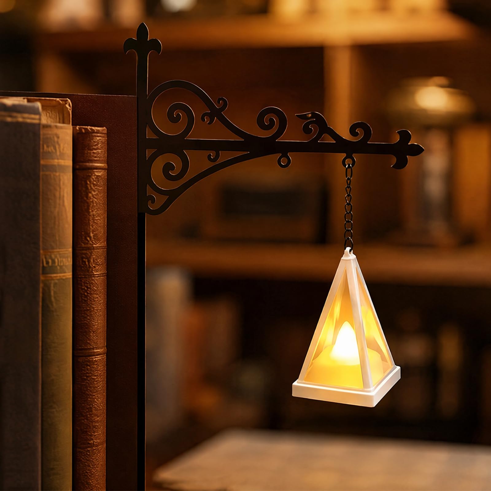 Library Lantern Mini Bookshelf Lamp Multifunctional Decorative Bookshelf