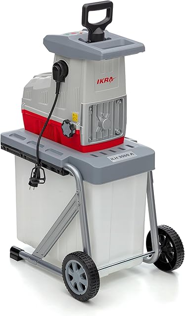 IKRA IKRA Elektro Gartenhäcksler Walzenhäcksler ILH 3000 A, leise robust wartungsarm, 3.000W Aststärke bis 44mm — Häcksler