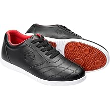 Taichi Shoes for Women Wide Toe Box,Kungfu Training Sneakers Leather Wide,Lightweight Chinese Arts Martial Sneakers for Women,Chinese Slip Ons Sports Shoes for Indoor/Outdoor Size38EU,ColorBlack