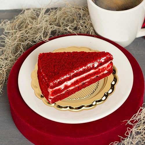 Miniatura 5 de 20 mini bases de pastel de mousse doradas, mini tablas para pasteles, exhibidores de postres, bases de pastelería para hornear cocina (3 pulgadas)