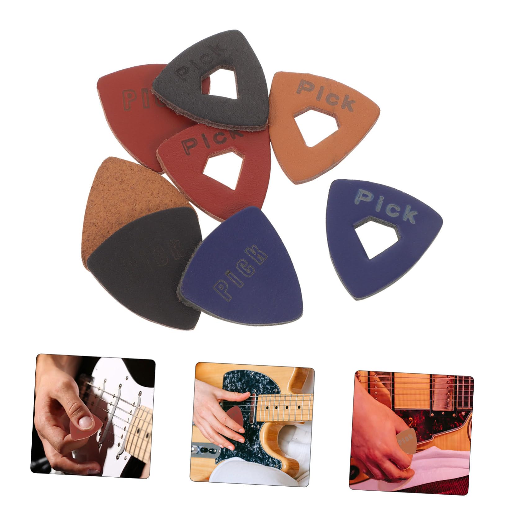 ibasenice 40pezzi Plettri Per Chitarra Plettri Ergonomici Per Chitarra Elettrica e Ukulele Design Unico e Resistente Comfort Ottimale Per Ogni Stile Musicale