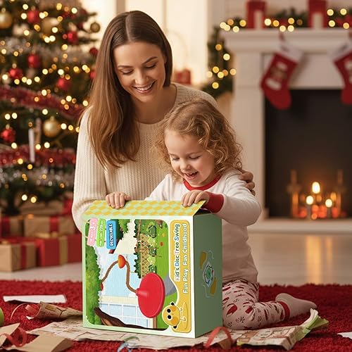 Miniatura 9 de ZNCMRR Columpio de árbol para niños, accesorios de cuerda de escalada para niños con asiento de disco, columpios de cuerda para árbol de disco para