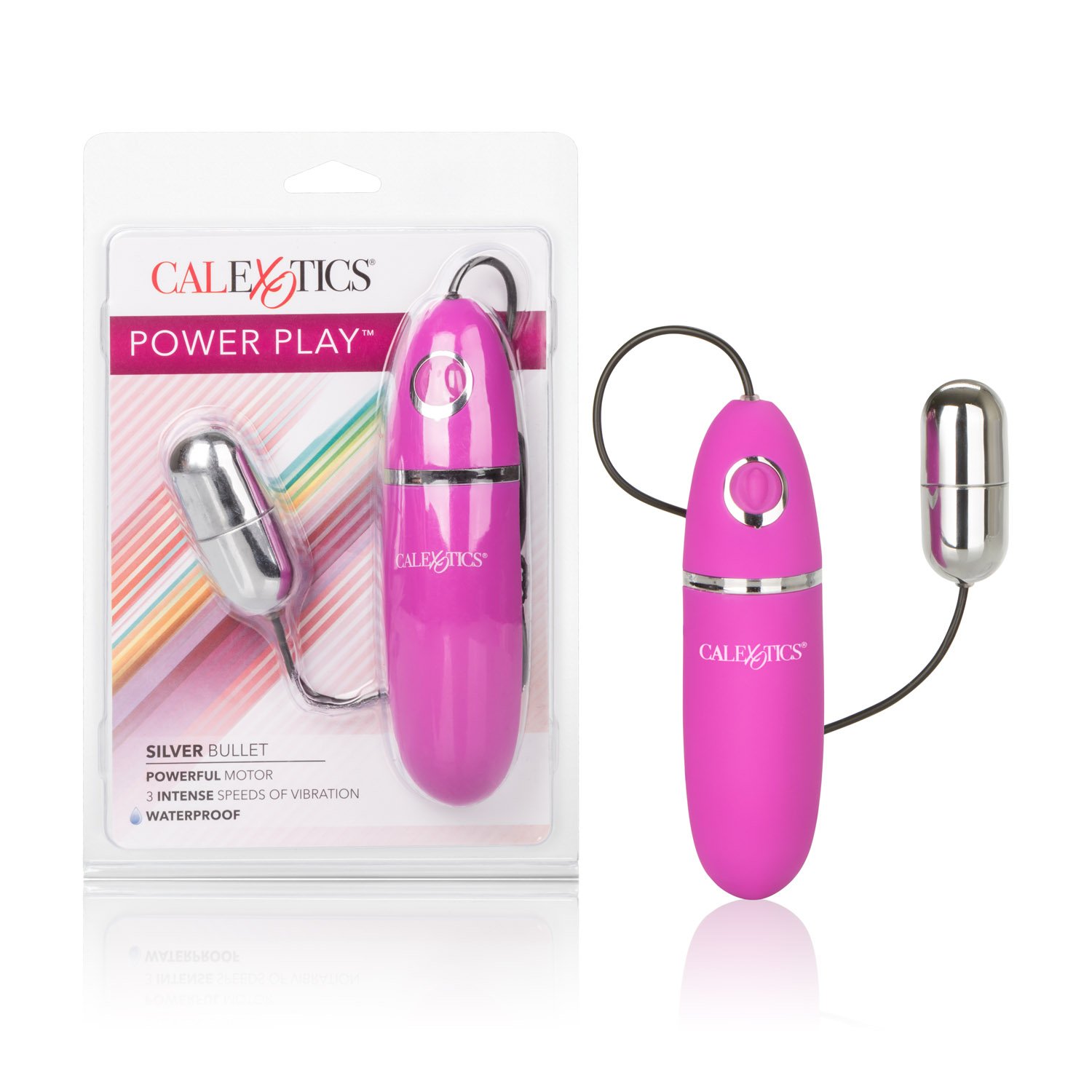 Amazon.com: CalExotics Power Play Wired Remote Control Bullet Vibrator -  Waterproof Sex Toys for Couples - Adult Vibe Egg Massager - Silver : Health  & Household