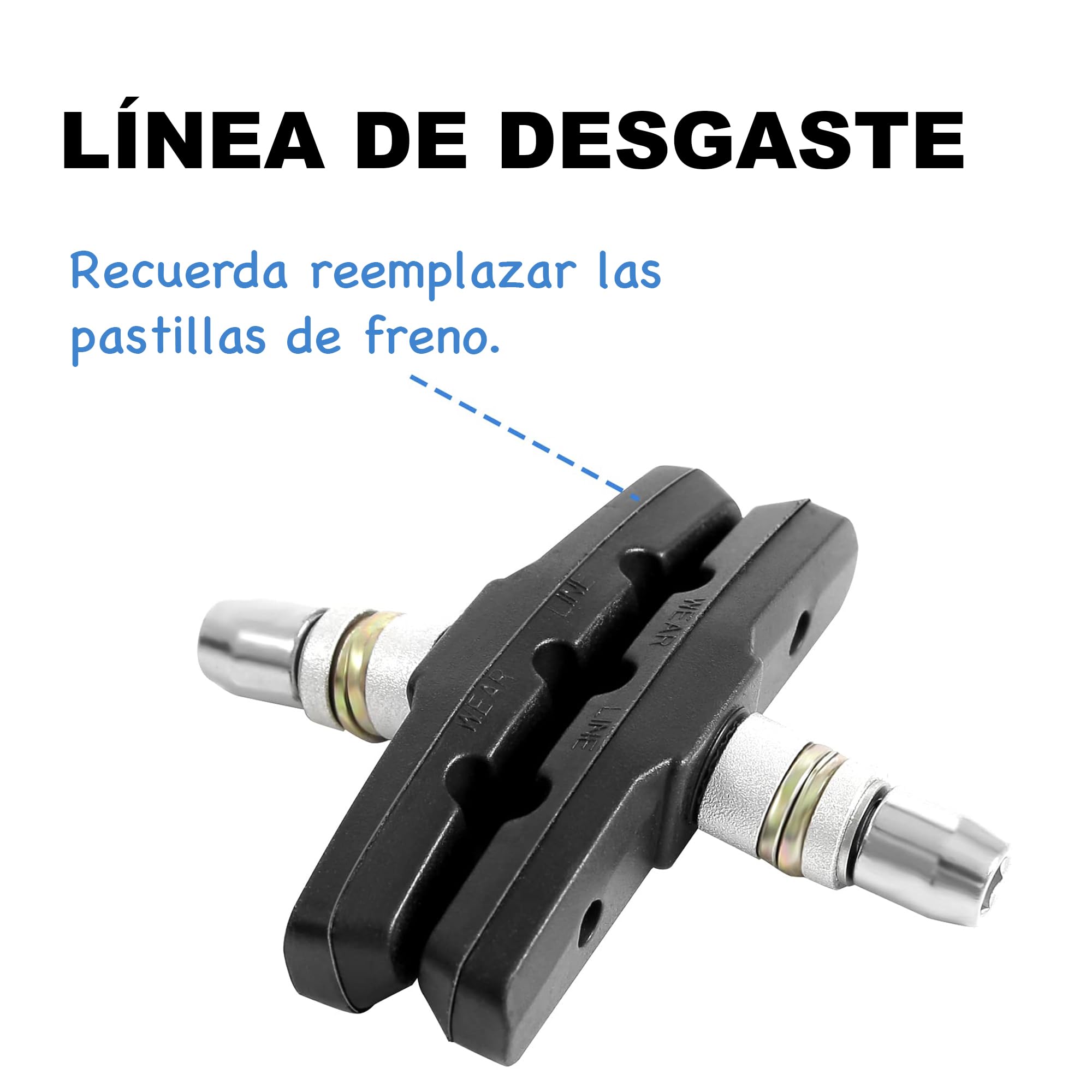 Ruido Zapata Para Bicicleta Spinning Zapatas Freno Llantas Carbono