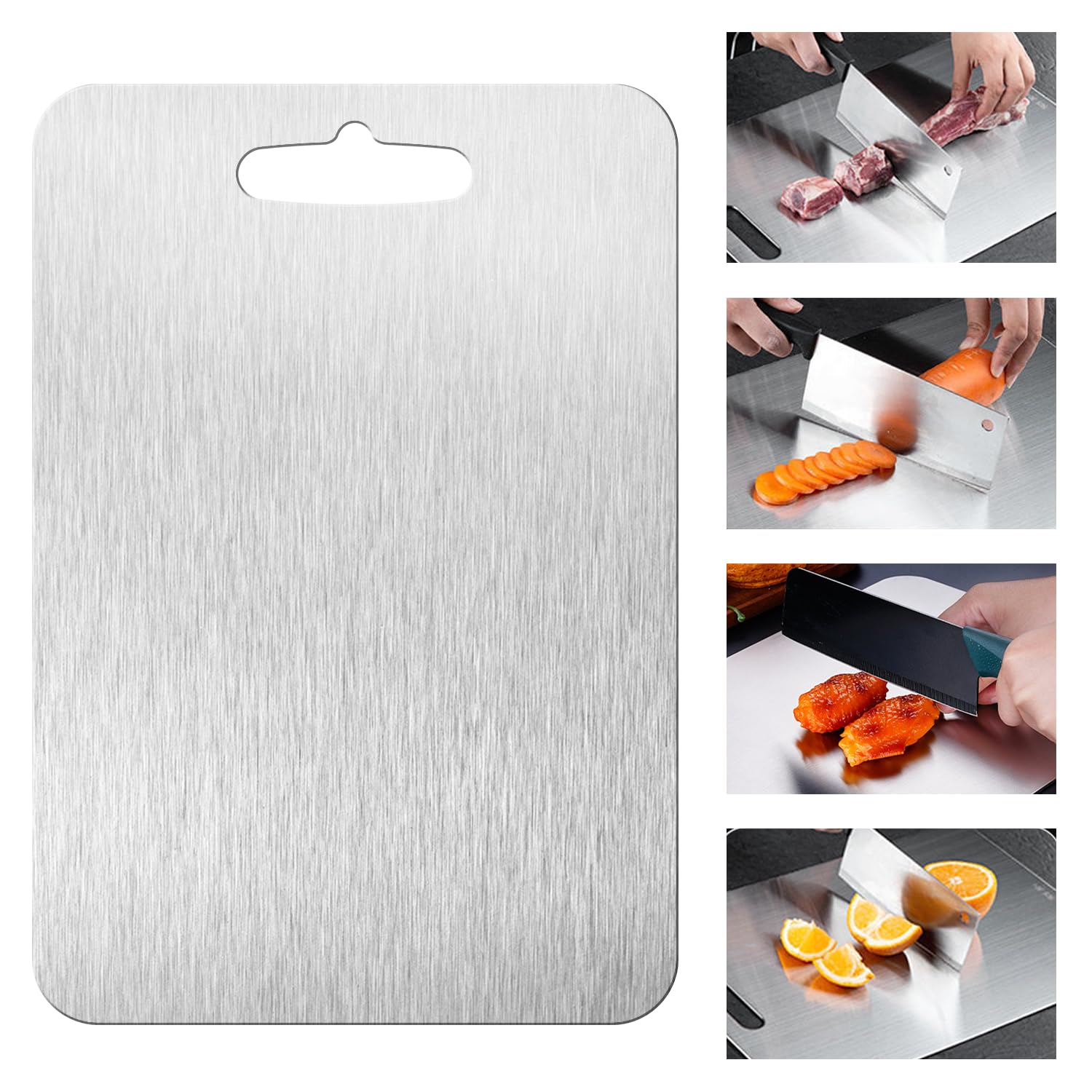 Planche à découper en titane 100% pur durable et haut de gamme