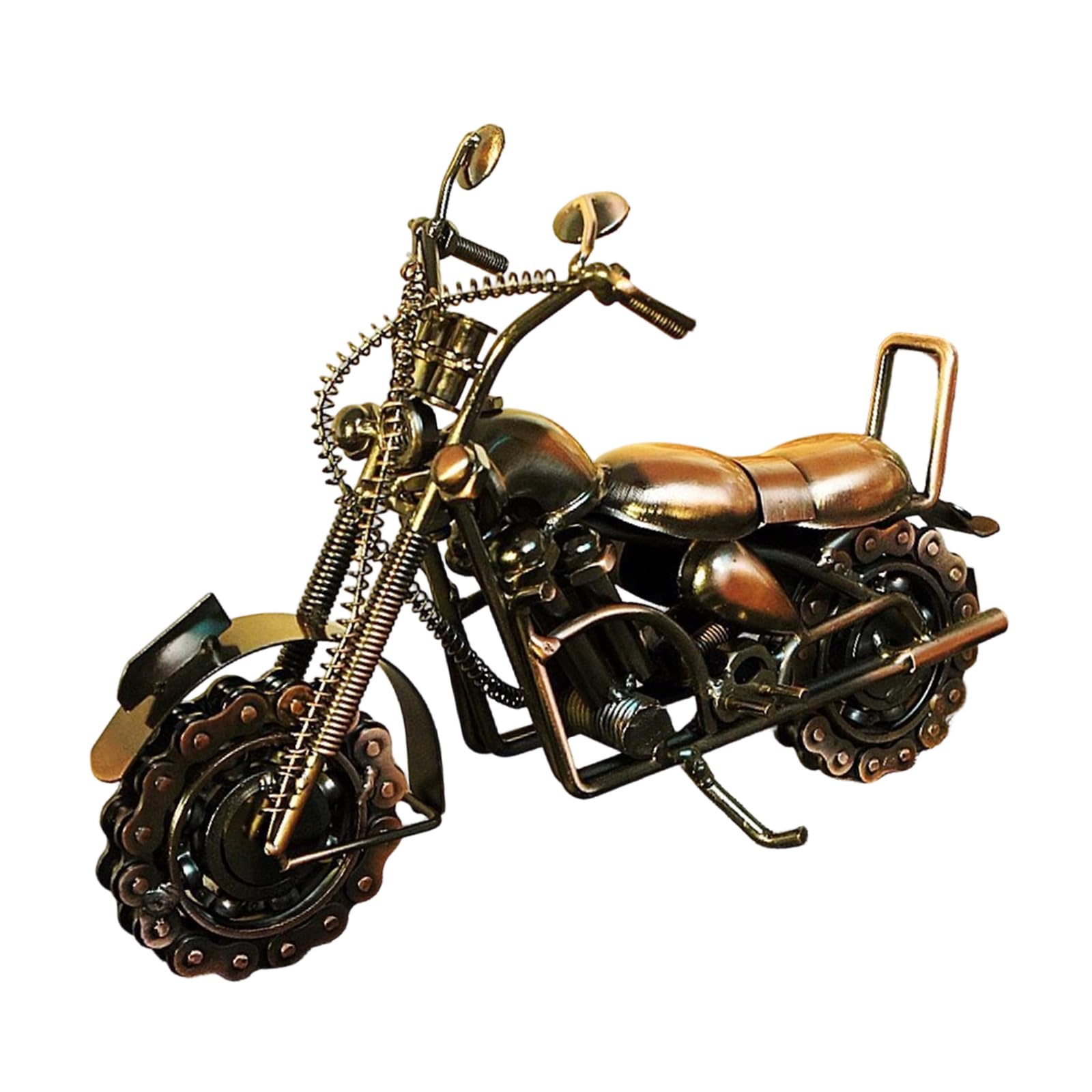 ZEPFJHE Iron Motorcycle Model Statue Motor Figurine Sculpture Iron Motorbike Props for Home Decoration and Gift Giving Metal Motorcycle Model