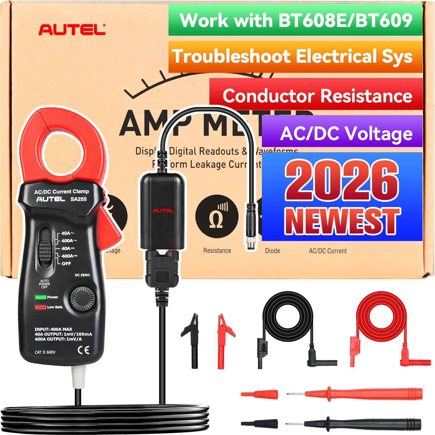 Amazon.com: Autel MaxiBAS BTAK Battery Tester Accessory KIT, DM100