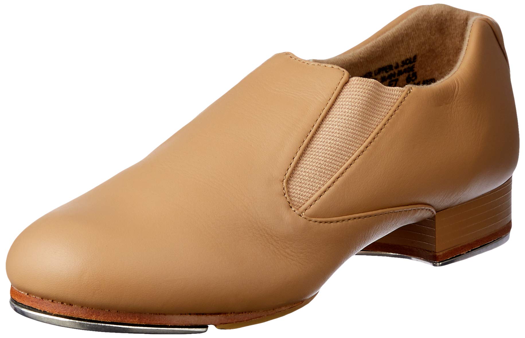 Capezio Women's Riff Slip-On Tap Shoe, 8 Caramel