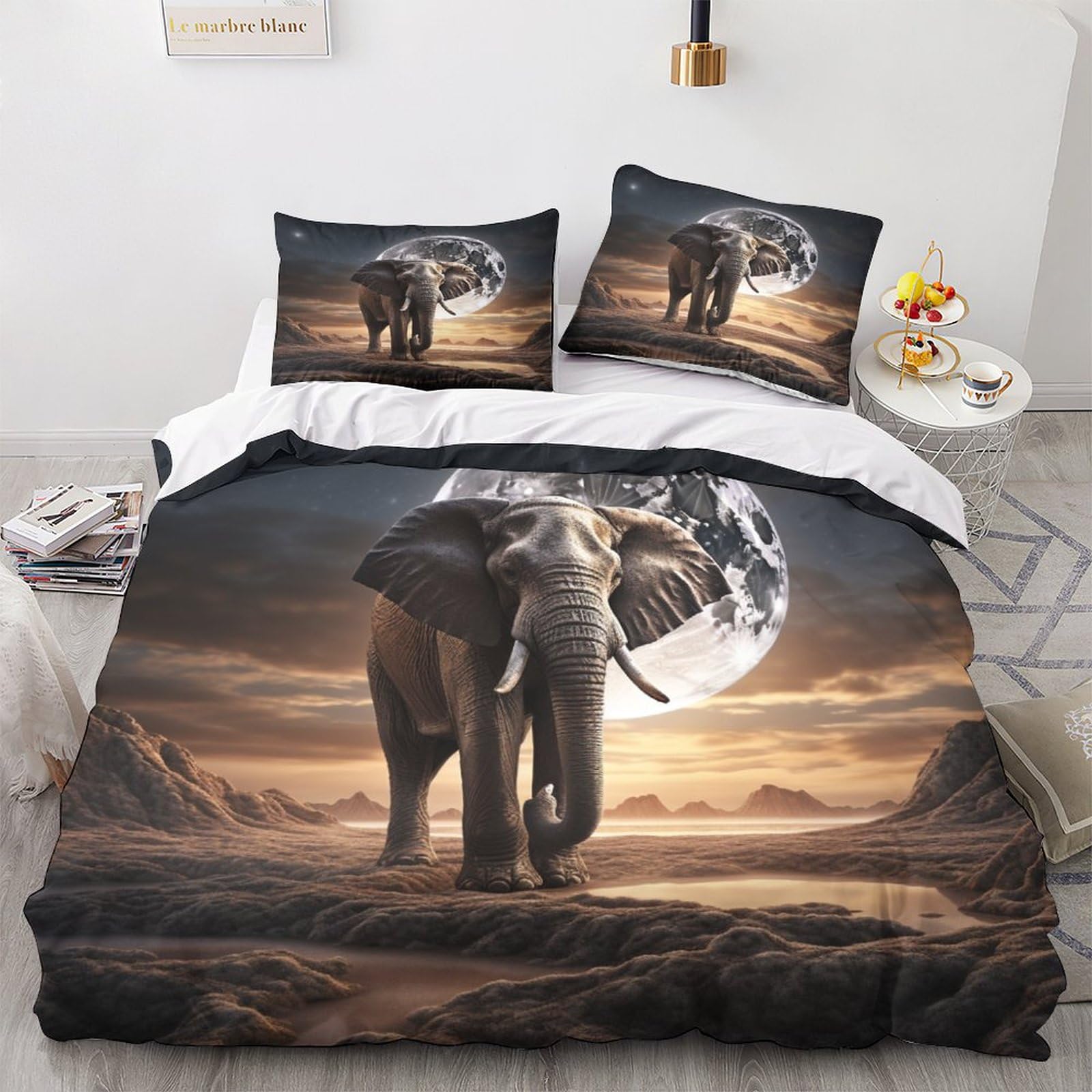 Aide au sommeil avec cette housse de couette souple elephant