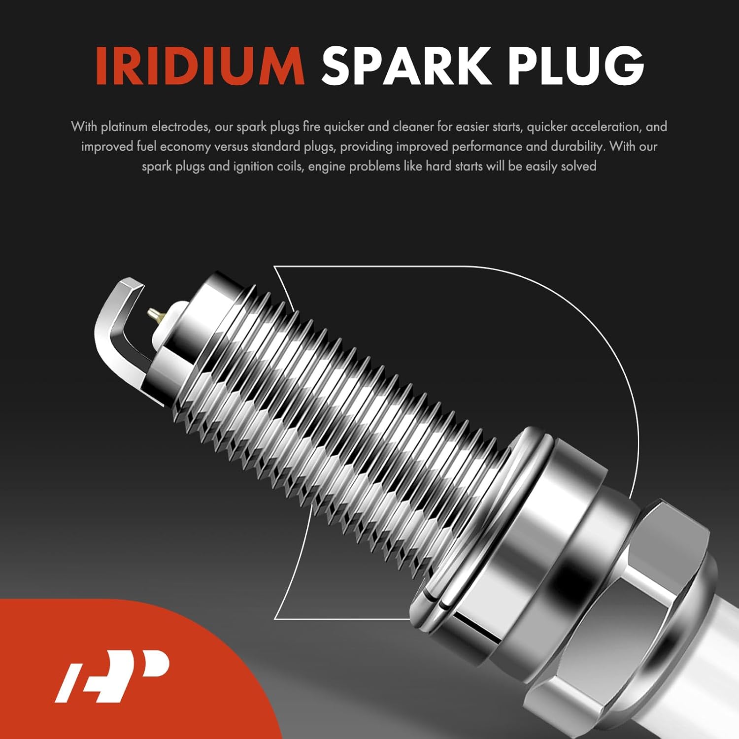 A-Premium Set of 4 Ignition Coil Pack and Iridium Spark Plugs Compatible with Honda Civic 2012-2015 1.8L & Acura ILX 2013-2015 2.0L