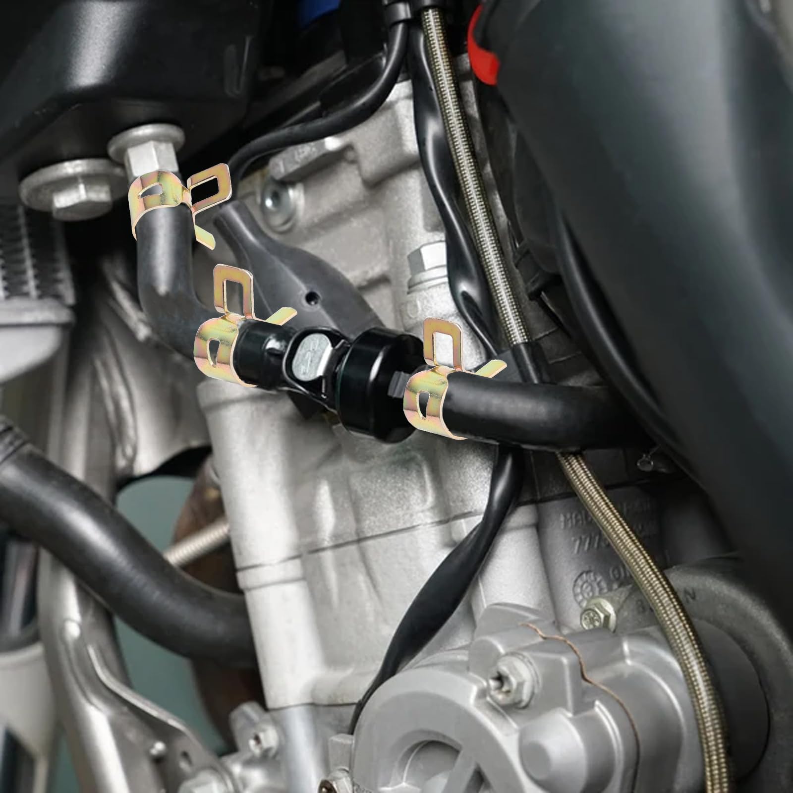 Wąż paliwowy 5 mm, 3 m przewód paliwowy, wąż paliwowy do motocykli Diesla do kosiarki do trawy, motocykla, samochodu, traktora, małych silników z 20 opaskami zaciskowymi do węża i 2 filtrami