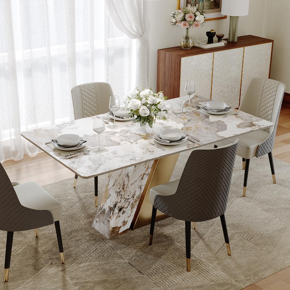 ★期間限定価格★T25 Stone modern table 韓国インテリア Amazon.com - POVISON 63