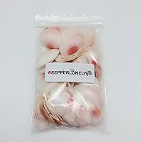 Vista 3 de PEPPERLONELY Conchas marinas de almeja rosa, 4 oz aprox. 70 carcasas de PC, 1 pulgada ~ 1-7/8 pulgadas