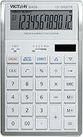 Vista 2 de Victor Calculadora de escritorio de 12 dígitos, color blanco