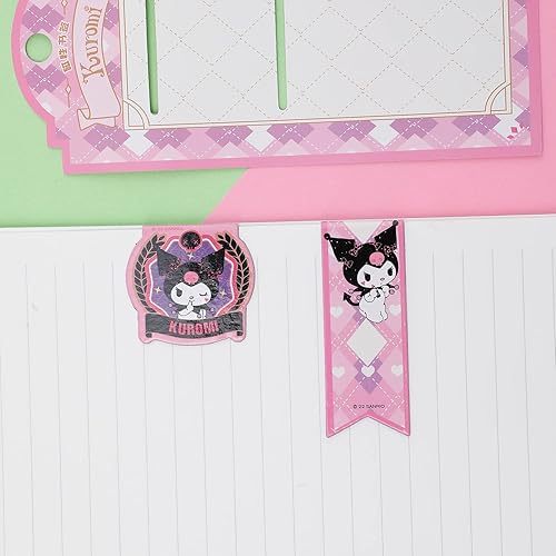 Miniatura 4 de Kuromi - Marcadores magnéticos de gatito marcadores laminados de caninamoroll marcadores de página para adolescentes-4