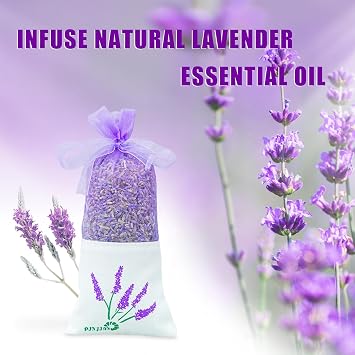 8 Packs Lavender Sachets for Drawers and Closets, Closet Car Freshener