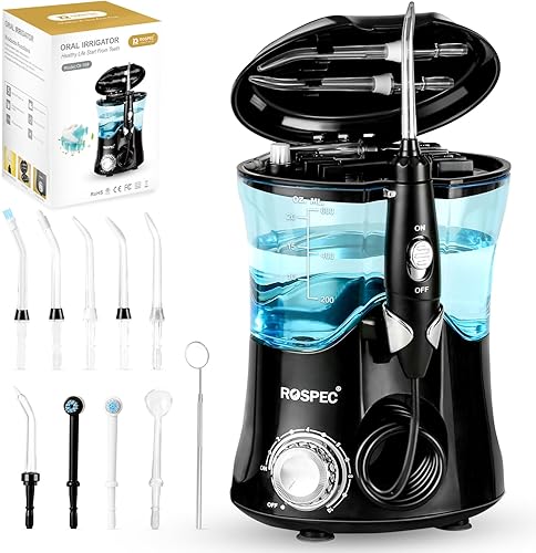 Miniatura 1 de ROSPEC Irrigador dental para dientes (negro)