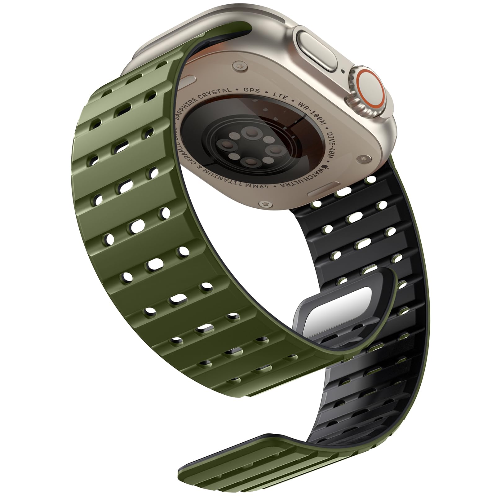 Bandletic Magnetic Strap Compatible with Apple Watch Strap 45mm 44mm 46mm 49mm 42mm
