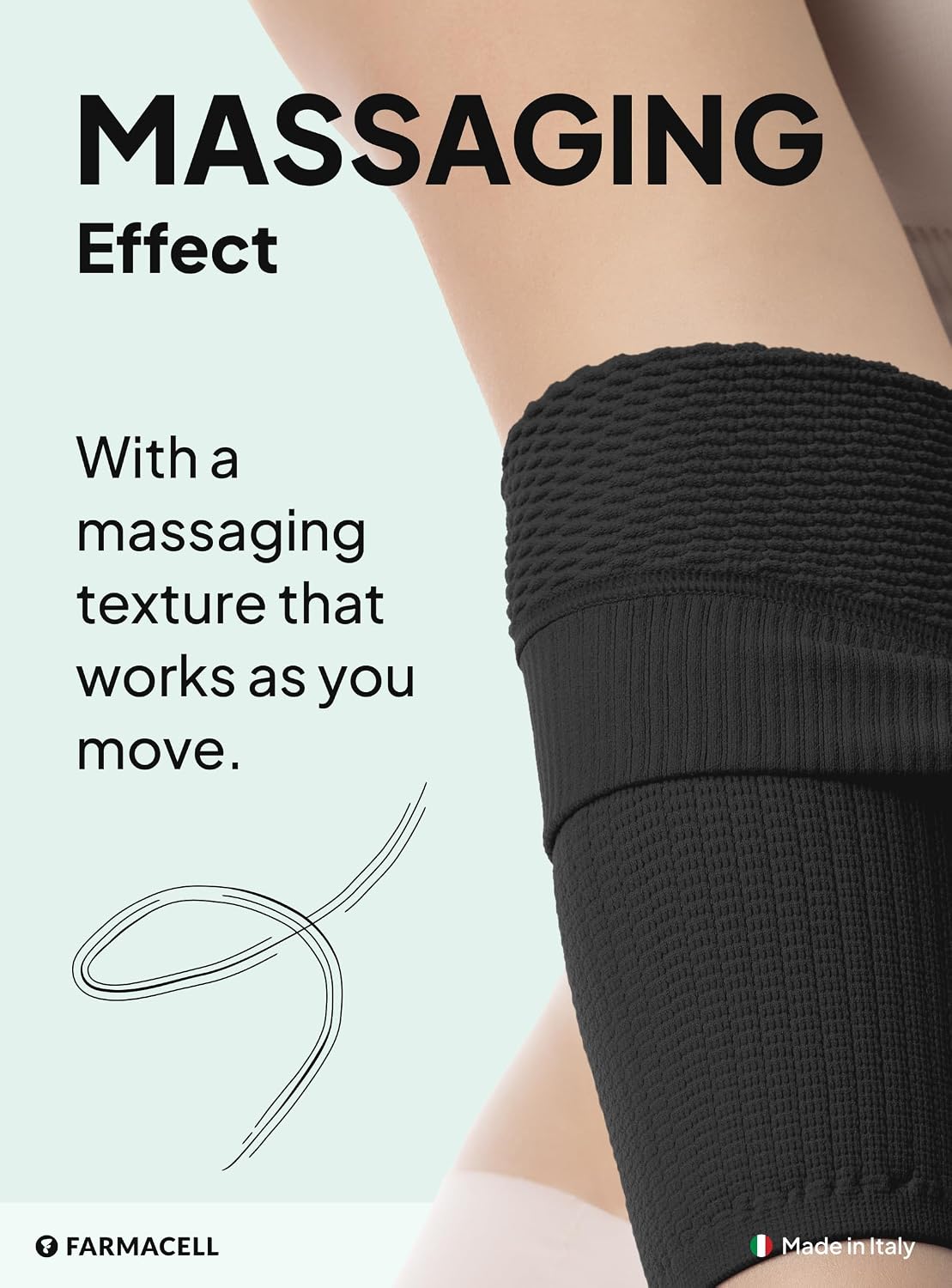 Farmacell Arm Shapers for Women with Cellulite Massage and FIR Effect, Made in Italy, 1100